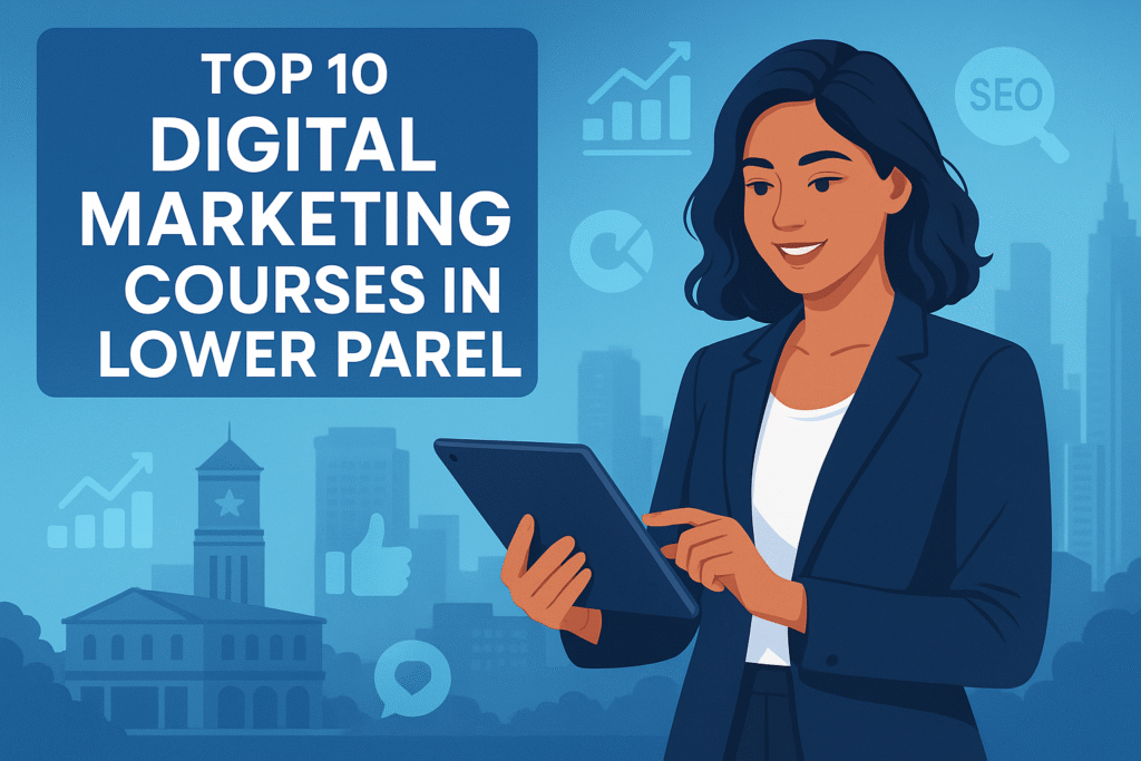 Top 10 Digital Marketing Courses in Lower Parel, Mumbai (2025) – Fees, Duration & Placement Guide